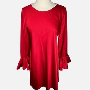 J.Crew Womens Winter Garden Dress Ruby Red Size 6 BN152